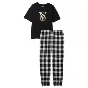 Victoria’s Secret Flannel Tee-Jama Set